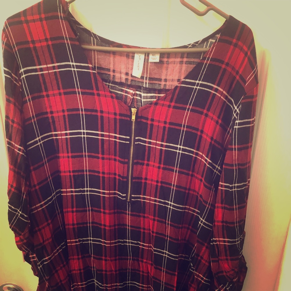 Plaid Blouse